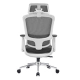 Elena High-Back Ergonomic Office Chair Grey Fabric with 3D Adjustable Armrests — Allure Home Collections
