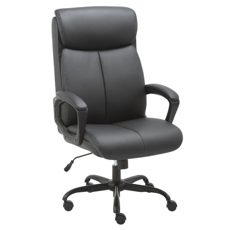 Doux High-Back Executive Office Chair with High-Density Foam and Powder-Coated Base — Allure Home Collections