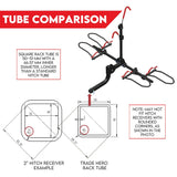 Oudenaarde Foldable E Bike Platform Rack, 2 Bike, 100kg, Black