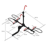 Oudenaarde Foldable E Bike Platform Rack, 2 Bike, 100kg, Black