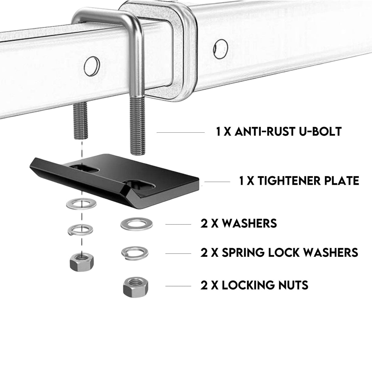Ronse Motorcycle Carrier Rack, 227kg, 2 Inch Hitch, with Ramp and Brake Lights