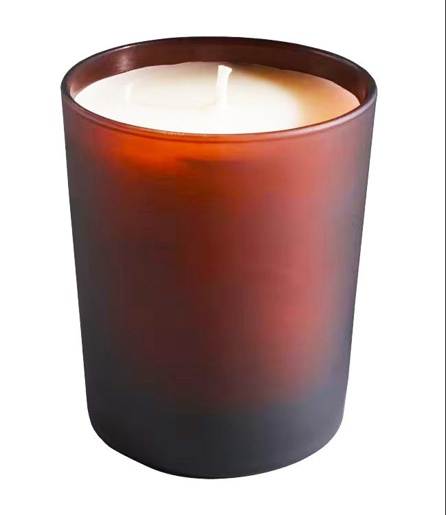 Brown frosted glass votive tealight candle holder, set of 10