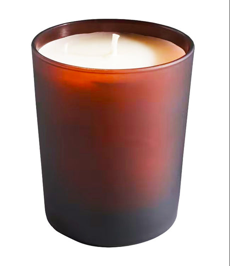 Brown frosted glass votive tealight candle holder, set of 10