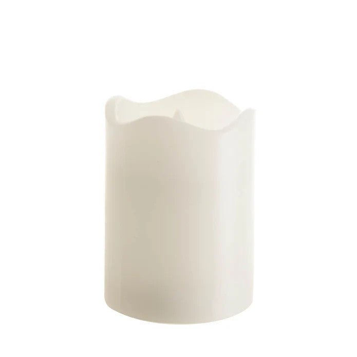 Halls Gap LED Pillar Candle Set, White (25 Pack)