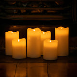 Halls Gap LED Pillar Candle Set, White (25 Pack)