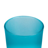 Turquoise frosted glass votive tealight candle holders