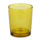Yellow glass votive candle holders set of 20