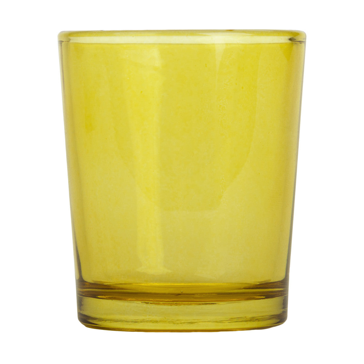 Yellow glass votive candle holders set of 20