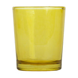 Yellow glass votive candle holders set of 20