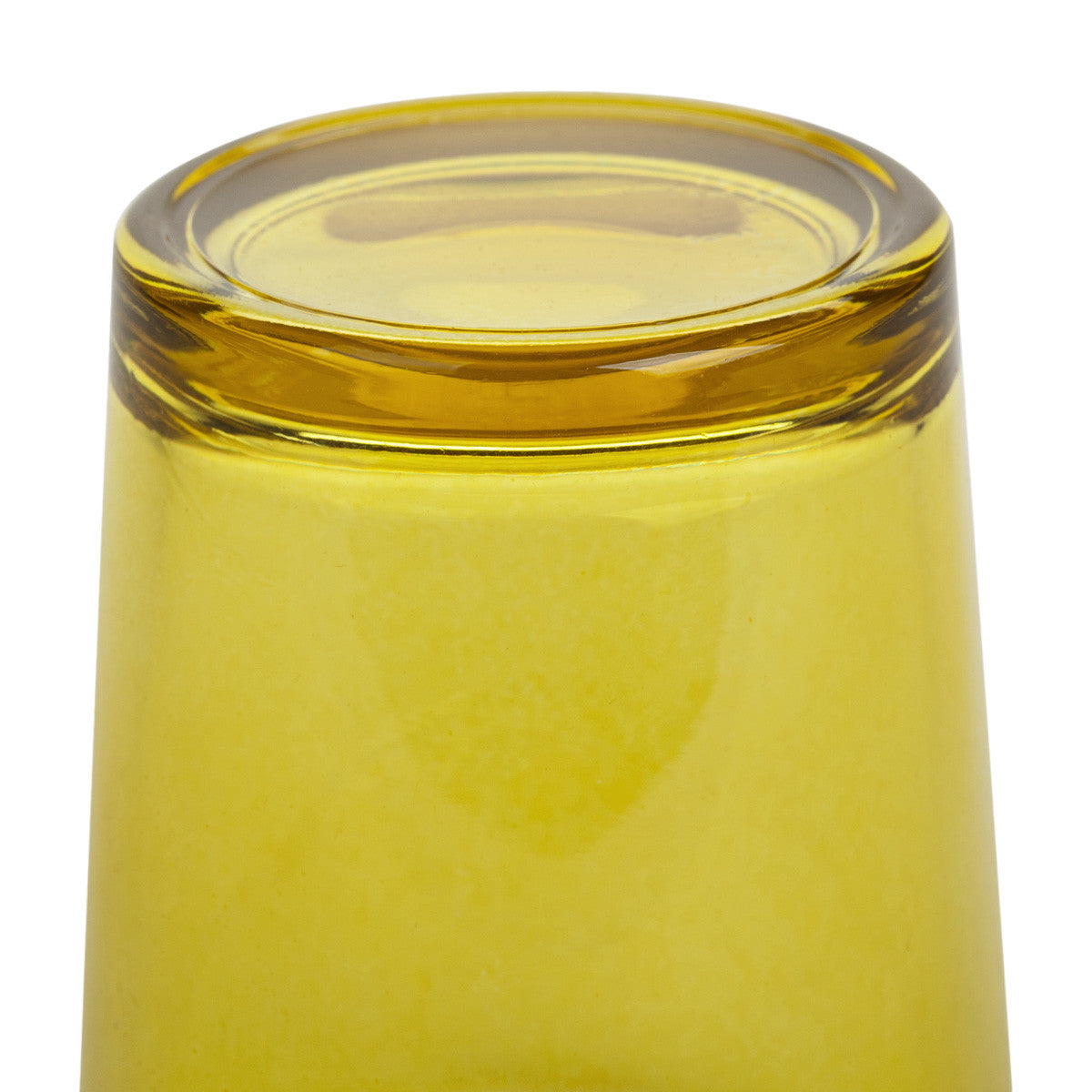 Yellow glass votive candle holders set of 20