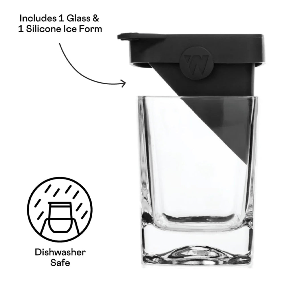 Nijar Whisky Wedge Glass with Ice Mould