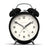 Newgate Charlie Bell Echo Alarm Clock — Matte Black and Green — Allure Home Collections