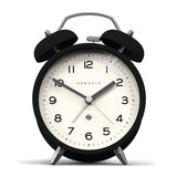 Newgate Charlie Bell Echo Alarm Clock — Matte Black and Green — Allure Home Collections