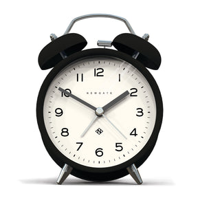Newgate Charlie Bell Echo Alarm Clock — Matte Black and Green — Allure Home Collections