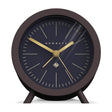 Newgate Fred Alarm Clock — Chocolate Black with Petrol Blue Reverse Dial — Allure Home Collections