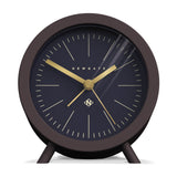 Newgate Fred Alarm Clock — Chocolate Black with Petrol Blue Reverse Dial — Allure Home Collections
