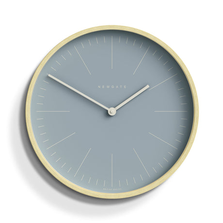 Newgate Mr Clarke Wall Clock — Pale Wood with Clay Grey, Brown and Blue Dials — Allure Home Collections