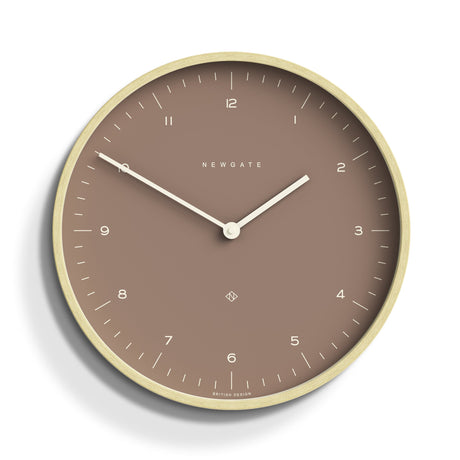 Newgate Mr Clarke Wall Clock — Pale Wood with Clay Grey, Brown and Blue Dials — Allure Home Collections