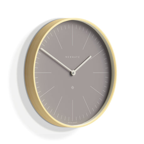 Newgate Mr Clarke Wall Clock — Pale Wood with Clay Grey, Brown and Blue Dials — Allure Home Collections