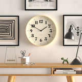 Mr Clarke Clock Pale Wood Hopscotch Dial