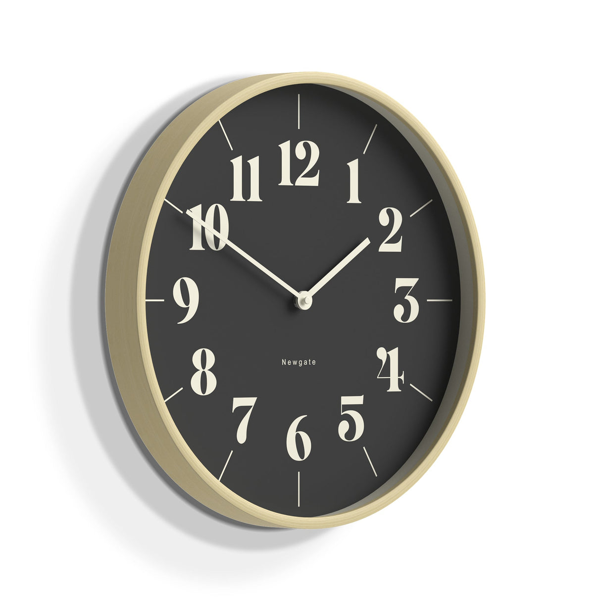 Mr Clarke Clock Pale Wood Reverse Hopscotch Dial