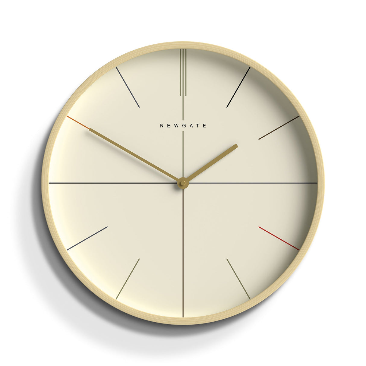 Mr Clarke Clock Pale Wood Hockey Dial