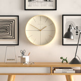 Mr Clarke Clock Pale Wood Hockey Dial