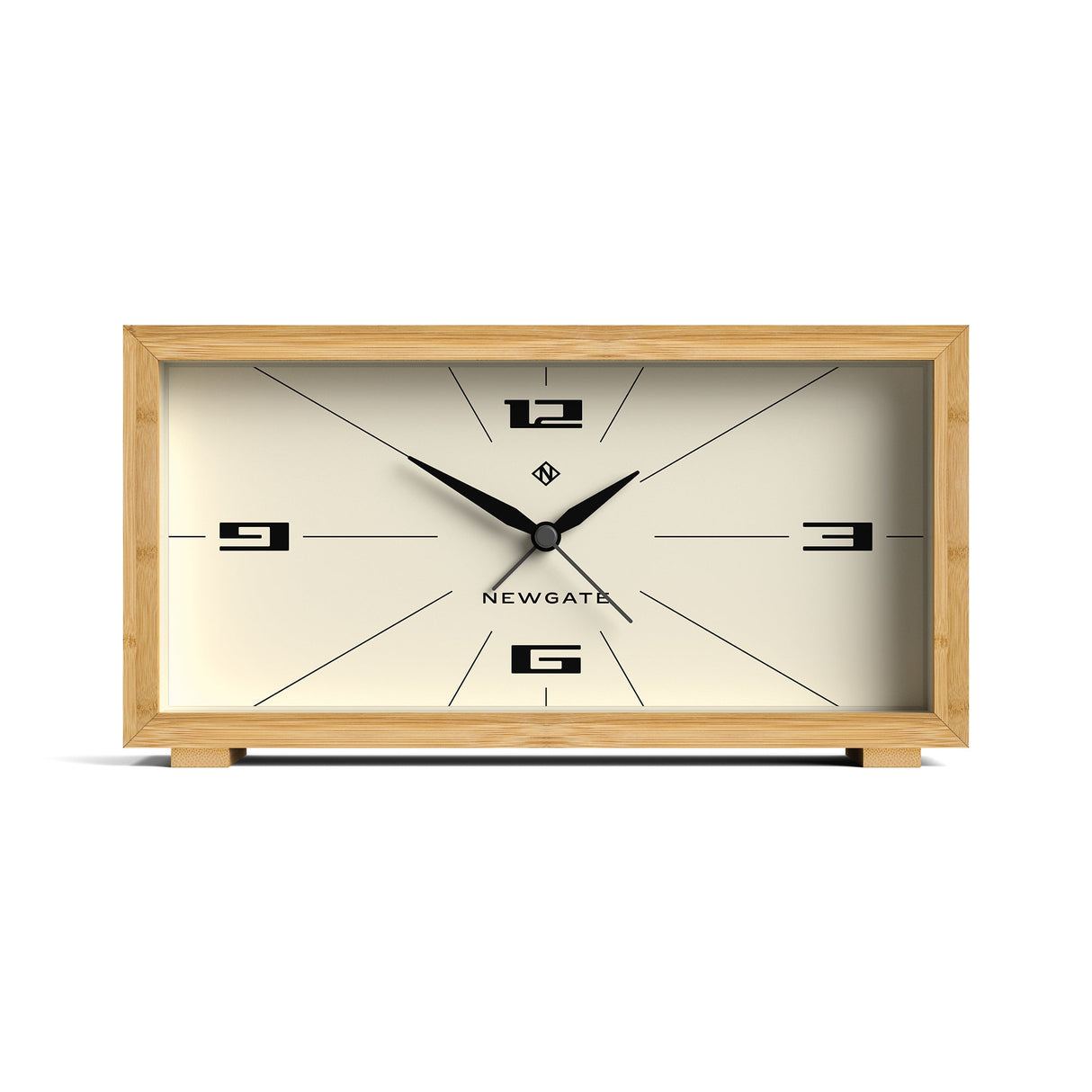 Newgate Lemur Alarm Clock — Bamboo Case with Retro-Inspired Dial — Allure Home Collections