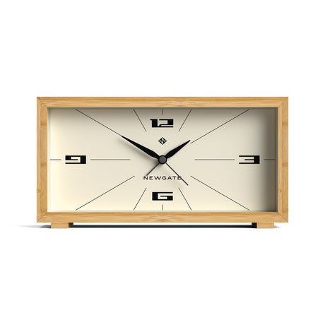 Newgate Lemur Alarm Clock — Bamboo Case with Retro-Inspired Dial — Allure Home Collections