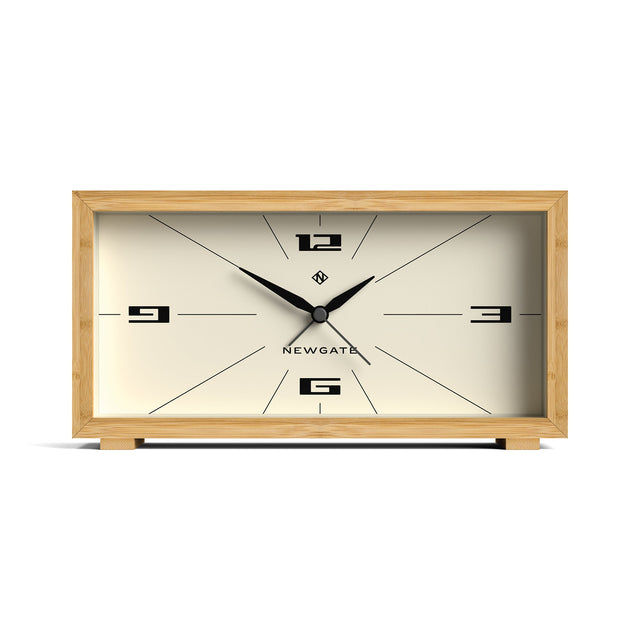 Newgate Lemur Alarm Clock — Bamboo Case with Retro-Inspired Dial — Allure Home Collections