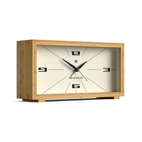 Newgate Lemur Alarm Clock — Bamboo Case with Retro-Inspired Dial — Allure Home Collections