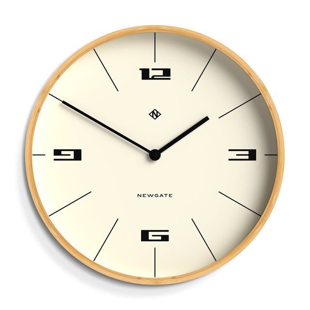 Newgate Mauritius Wall Clock — Bamboo Case with Hovercraft Dial — Allure Home Collections