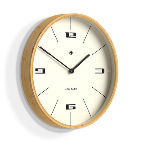Newgate Mauritius Wall Clock — Bamboo Case with Hovercraft Dial — Allure Home Collections