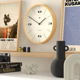 Newgate Mauritius Wall Clock — Bamboo Case with Hovercraft Dial — Allure Home Collections