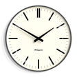 Newgate Radio City Wall Clock — Matte Blizzard Grey with Bold Black Marker Dial — Allure Home Collections