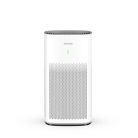 Digital display showing real time PM2.5 particle readings on the air purifier