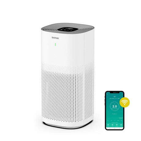 Smartphone app controlling the Wi Fi enabled ION530 air purifier