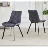 Sloane Fabric Dining Chairs — Set of 4, Grey or Taupe — Allure Home Collections