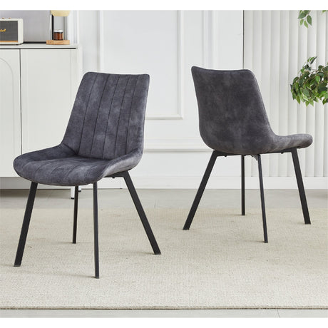 Sloane Fabric Dining Chairs — Set of 4, Grey or Taupe — Allure Home Collections