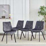 Sloane Fabric Dining Chairs — Set of 4, Grey or Taupe — Allure Home Collections