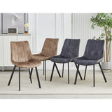 Sloane Fabric Dining Chairs — Set of 4, Grey or Taupe — Allure Home Collections