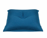 Button Petrol Blue Green Pre-Filled Cushion or Chair Pad — 40 x 40cm — Allure Home Collections