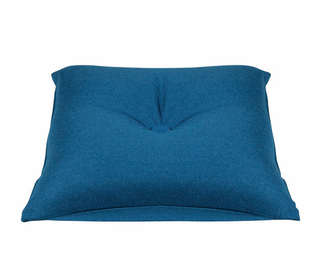 Button Petrol Blue Green Pre-Filled Cushion or Chair Pad — 40 x 40cm — Allure Home Collections