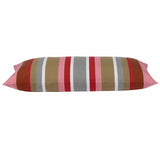 Corban Rose Pink Striped Cushion Cover — Multicoloured Rectangle 35 x 70cm — Allure Home Collections