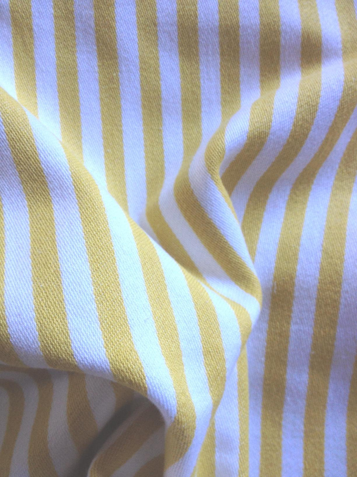 Dandi Mustard Yellow and White Striped Cushion Cover — 40 x 40cm — Allure Home Collections