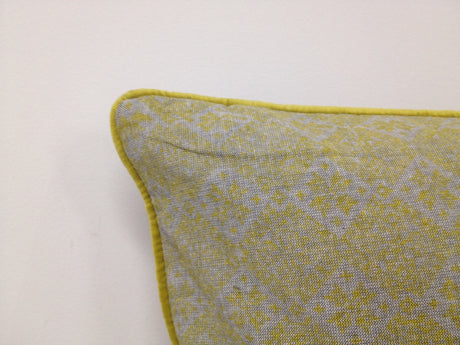 Azuk Mustard Yellow and Grey Aztec Cushion Cover — Allure Home Collections