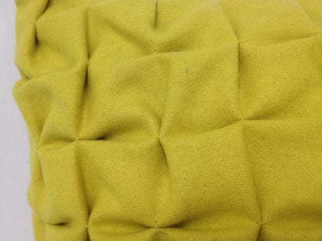 Flux Mustard Yellow 3D Textured Cushion Cover — Allure Home Collections
