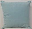 Frida Aqua Blue Cushion Cover with Contrasting Flat Border — Allure Home Collections