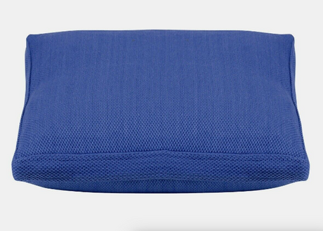 Classic Sky Blue Box-Sided Cushion Cover — Large 56 x 56cm Chair Pad — Allure Home Collections