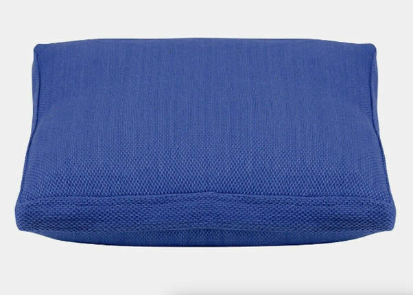 Classic Sky Blue Box-Sided Cushion Cover — Large 56 x 56cm Chair Pad — Allure Home Collections